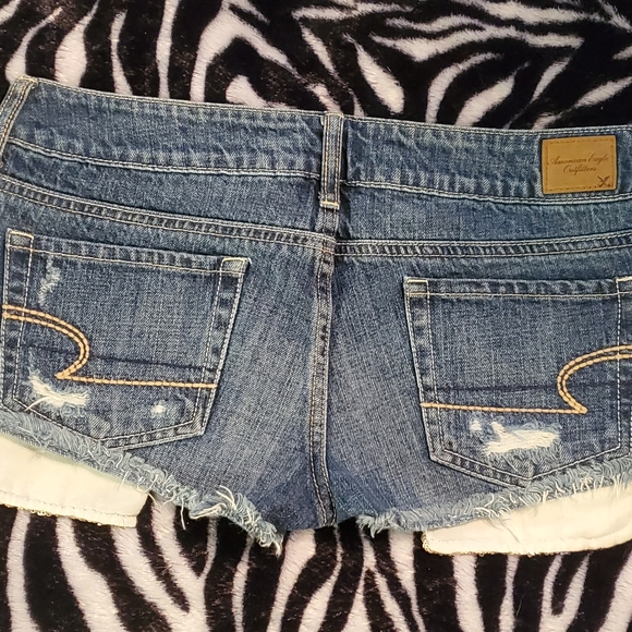 F21 Sequins Denim shorts - Picture 9 of 11